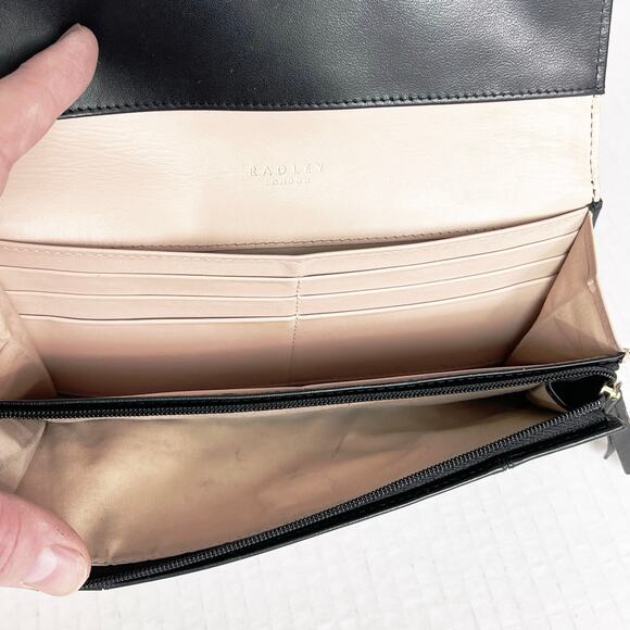 RADLEY London Women’s Black Leather Satchel Crossbody Bag Wallet Set - Picture 15 of 16